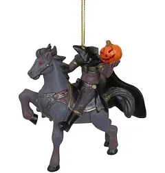 Headless Horseman Spooky Halloween Ornament, Scary Christmas Tree Resin Decoration