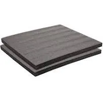 2 Pack Customizable Polyurethane Foam Pads for Packing, Crafts, 2&#034; Thick, 18x16&#034;