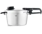 Fissler Vitavit Premium Pressure Cooker with Steamer Insert, 6.3 Quart