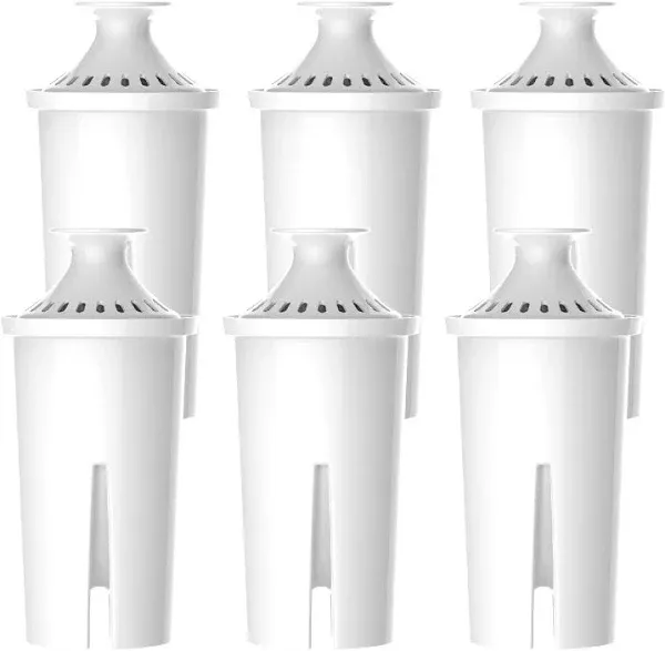 6 Packs Pitcher Water Filter, Replacement for Brita® classic 35557, OB03, Mav...