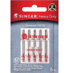 Singer Universal Heavy-Duty Machine Needles 5/Pkg