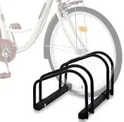 2 Bikes Floor Bike Stand, Bike Parking Rack Garage Bike Storage Stand Indoor/Out