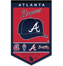 Sports Flags & Pennants Co. Atlanta Braves History Heritage Logo Banner