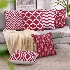 Topfinel Geometric Indoor/Outdoor Pillow Cover