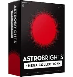 Astrobrights Mega Collection, Colored Paper, Ultra Red, 625 Sheets, 24 lb/89 gsm