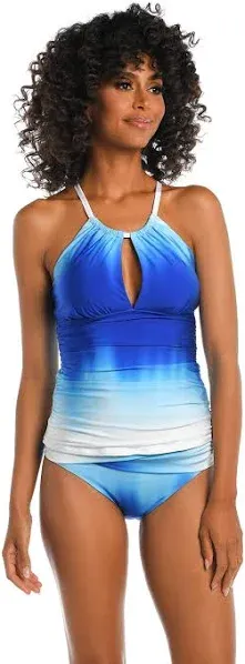 Women's La Blanca High-Neck Keyhole Tankini