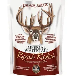 Whitetail Institute Ravish Radish Deer Food Plot Seed, High Production Annual Forage Radish Seed Varieties to Attract and Hold Deer Throughout Fall and Winter, 2.5 lbs (.25 Acre)