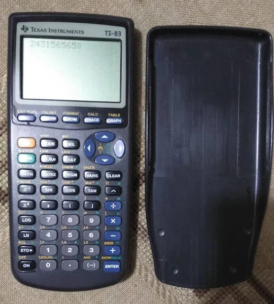 Texas Instruments TI-83 Handheld Graphing Calculator TESTED AND WORKING