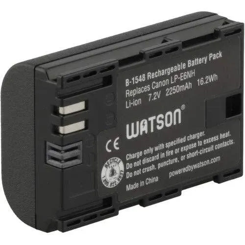 Watson LP-E6N Lithium-Ion Battery Pack (7.2V 2000mAh) for Canon EOS Cameras -NEW