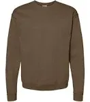 Hanes EcoSmart Crewneck Sweatshirt - Army Brown - S