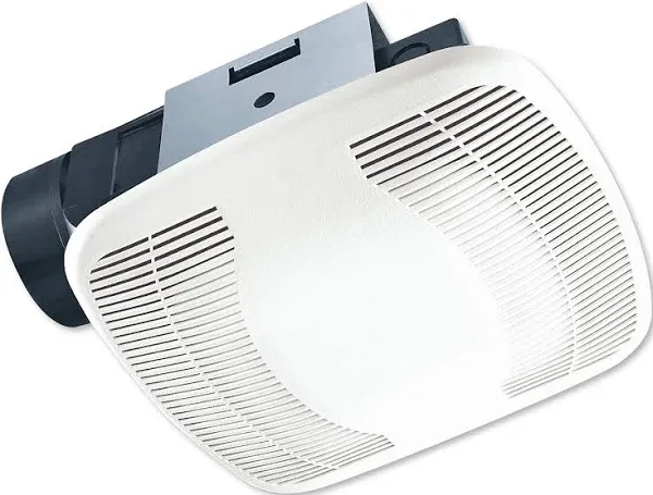 Air King 90 CFM Ceiling Mounted Snap-in Installation Bathroom, BFQ90 Exhaust Fans, Medium, White