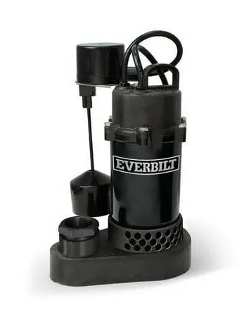 Everbilt 1/4 HP Aluminum Sump Pump Vertical Switch