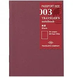 Traveler's Notebook - Passport Size Refill - 003 Blank