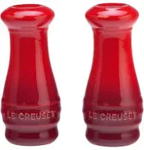 Le Creuset Salt &amp; Pepper Shakers Cerise Cherry Red New In Box