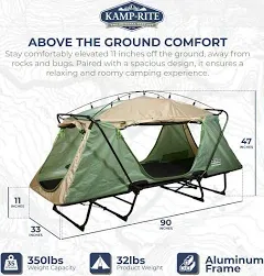 Kamp-Rite Oversize Tent Cot Folding Outdoor Camping Hiking Sleeping Bed (Used)