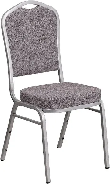 Flash Furniture HERCULES Series Crown Back Stacking Banquet Chair Fabric