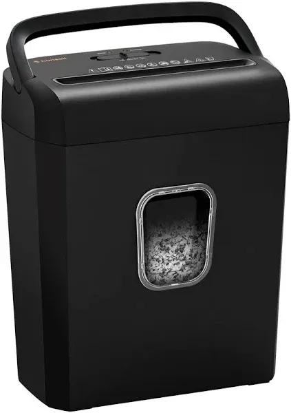 Bonsaii 6-Sheet Micro-Cut Paper Shredder P-4 High-Security for Home &amp; Small O...