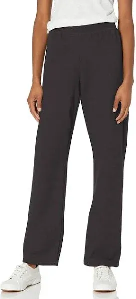 Hanes Women's Bottom, ComfortSoft EcoSmart Open Leg Fleece Sweatpants (Regular Or Petite)