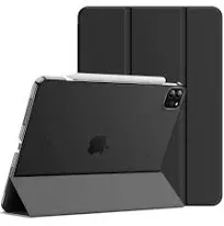 JETech Case for iPad Pro 11 Inch, 2022/2021/2020 Model, Slim Stand Hard Back Shell Smart Cover with Auto Wake/Sleep (Black)