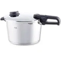 Fissler Vitavit Premium Pressure Cooker with Steamer Insert, 8.5 Quart