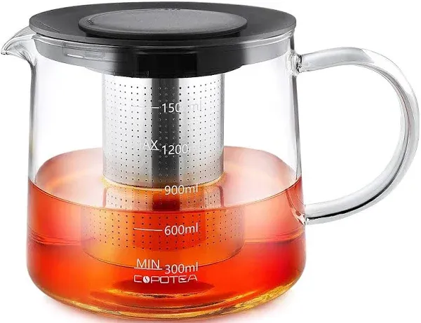 COPOTEA Glass Teapot with Removable Infuser