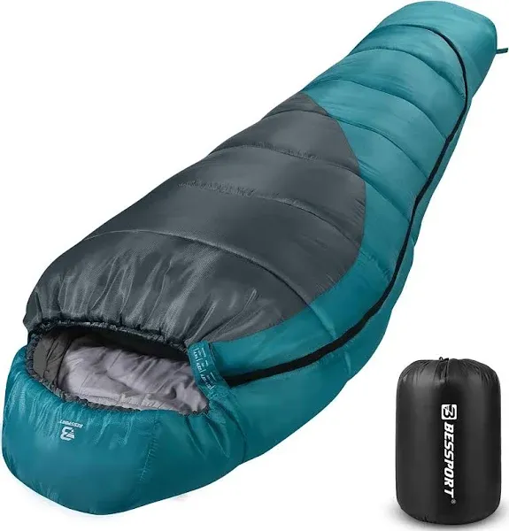 Bessport Mummy Sleeping Bag | 15-45 ℉ Extreme 3-4 Season Sleeping Bag for Adults