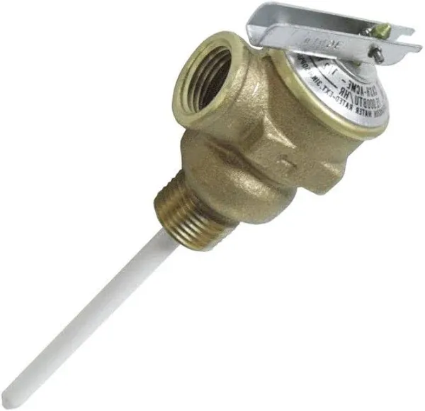 Camco 10423 Temperature And Pressure Relief Valve 1/2&#034; 4&#034; Probe Free Shipping 