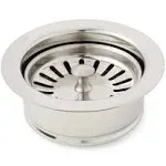 Signature Hardware 446668 3-1/2" Garbage Disposal Flange with Basket Strainer - Fits Sinks Up to 5/8" Thick - Stainless Steel