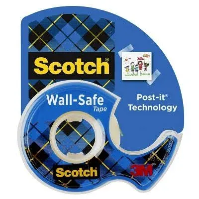 Scotch Tape, Wall-Safe, 18 Yards