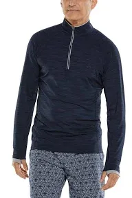 Men's Ultimate Half-Zip Rash Guard | Navy Line