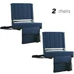 SPORT BEATS Stadium Seats with Back Support Bleacher Chairs with Back and Cushio