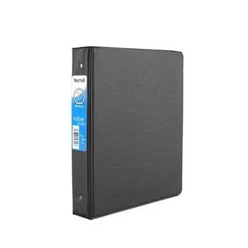 Samsill, Junior Heavy Duty Binder, Black, 1 x 9 x 7 1/4 inches