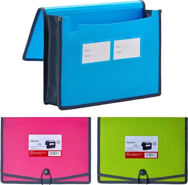 FANWU 4 Pack Expanding File Wallet Document Organizer