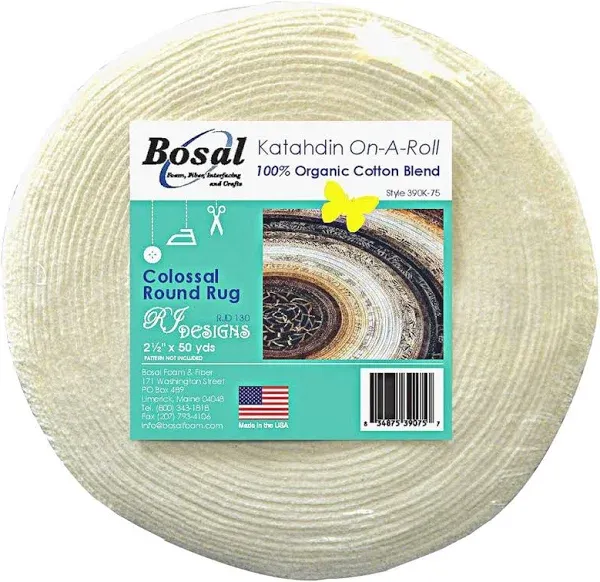 Bosal Katahdin On-A-Roll 100% Organic Cotton Batting