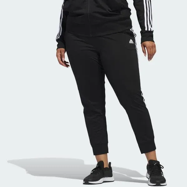 Adidas Women's Essentials Warm-Up Tapered 3-Stripes Track Pants