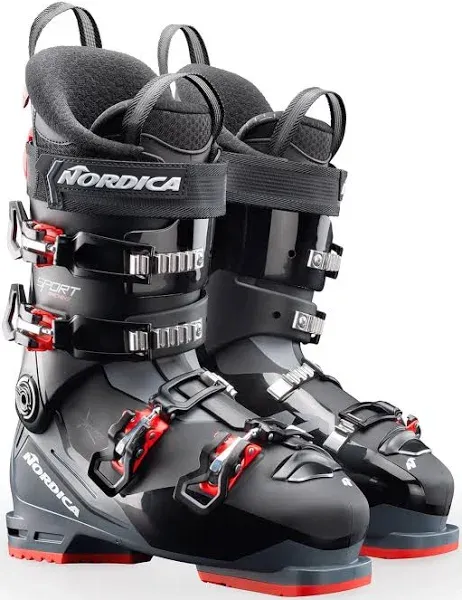 Nordica Men Sportmachine 3 90 Boots, Color: Black/Anthracite/Red, Size: 30.5 (050T14007T1-30.5)