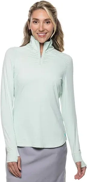 Coolibar UPF 50+ Women's Arabella Quarter-Zip - Sun Protective