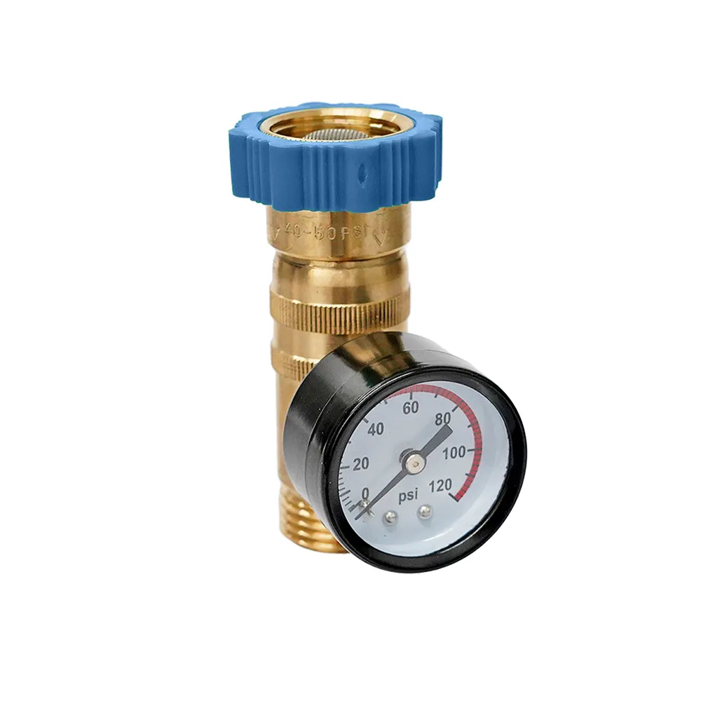 RV360 Water Pressure Regulator with Gauge, 40-50 PSI