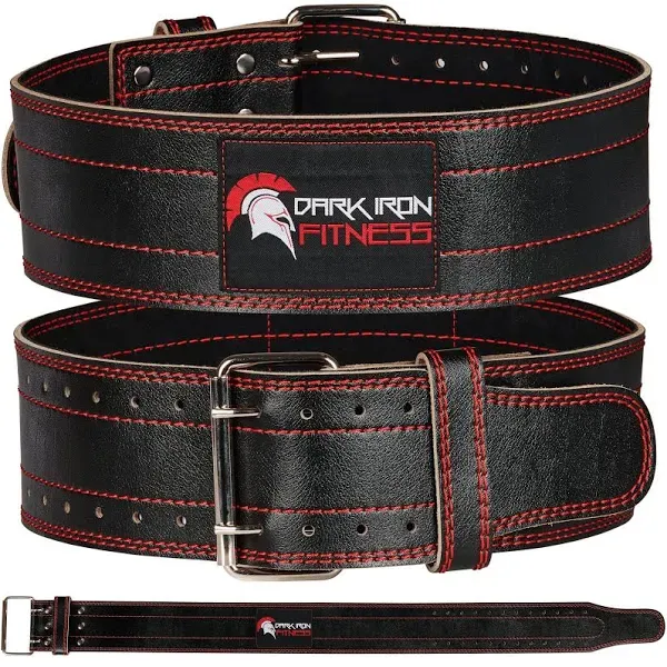 Dark Iron Fitness Genuine Leather Professional Weightlifter Belt For Men And Wom