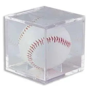 Baseball Clear Square Display Case with UV Block