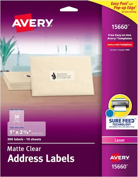 Avery Easy Peel Labels