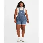 Levis Trendy Plus Size Denim Shortalls