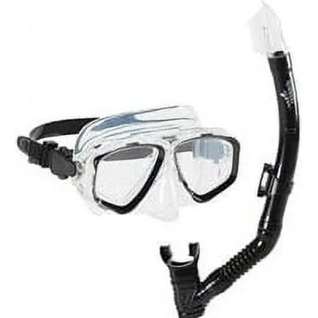 Speedo Unisex-Adult Swim Snorkel Dive Mask Anti-Fog with Nose Cover Adventure Se