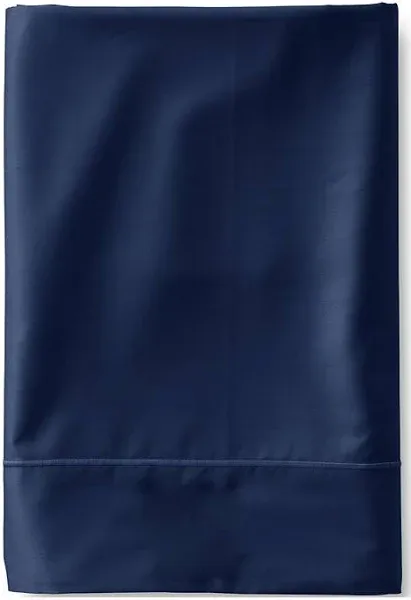 Lands End 400 Thread Count Premium Supima Cotton No Iron Sateen Flat Bed Sheet