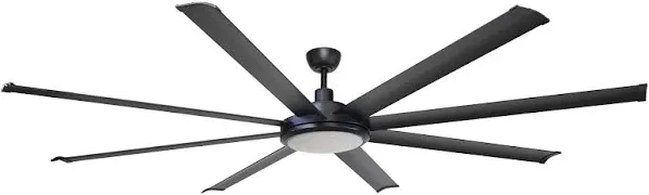 Parrot Uncle Ceiling Fans with Lights 75" Black Ceiling Fan with Remote Large Ceiling Fans for Shop Garage Porch Indoor Outdoor Fans, DC Motor Reverse Airflow, Timer, DOE ETL Tested