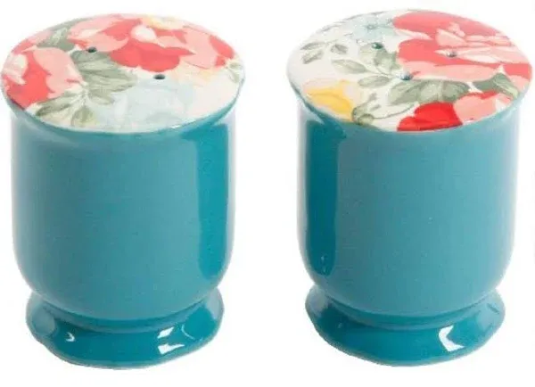 The Pioneer Woman Vintage Floral Pattern Salt And Pepper Shaker Set