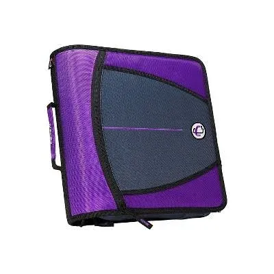 Case-it D-146-PUR 3-Inch Zipper Storage Binder - Purple