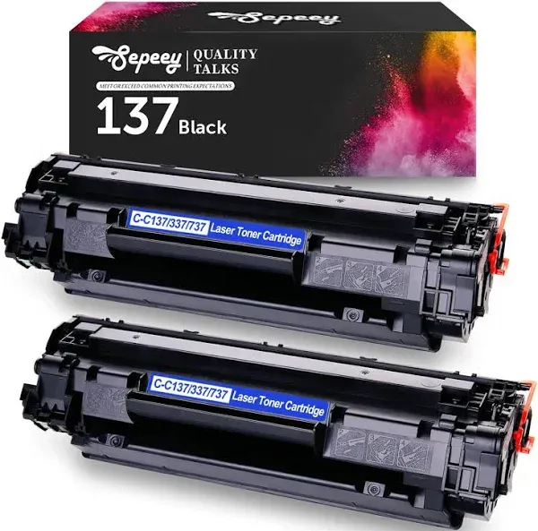 Compatible for Canon 137 Black Toner Cartridge, Use with Canon ImageClass MF216n MF227dw MF236n MF249dw MF242dw MF244dw MF247dw MF229dw MF232w MF212w D570 LPB151dw Printer, 2Pack Replacement