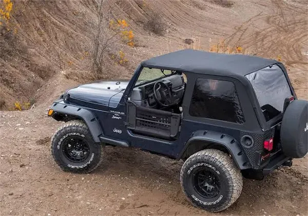 Rampage Frameless Trail Soft Top Kit for Jeep Wrangler TJ