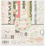 BOTANICAL GARDEN Scrapbook Collection Kit Paper Stickers ECHO PARK Shabby Floral